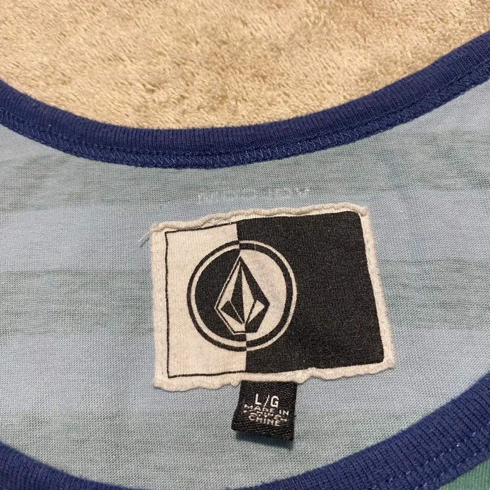 Volcom Striped tank top summer casual beach size men’s large - Picture 4 of 7